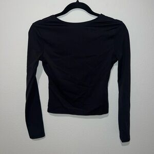 ForeFair Black Open back shirt Size S